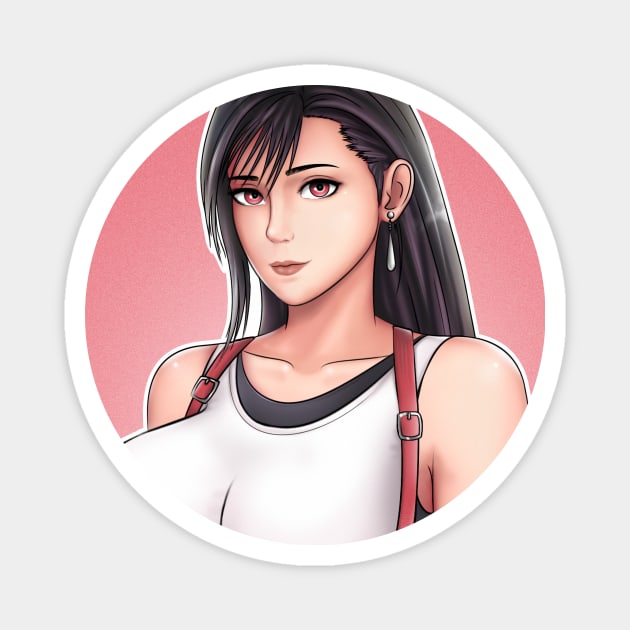 Tifa by YHWart Magnet by YHWdrawings